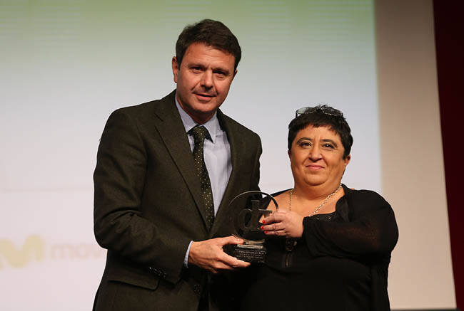 Foto de la entrega del premio diariovasco.com